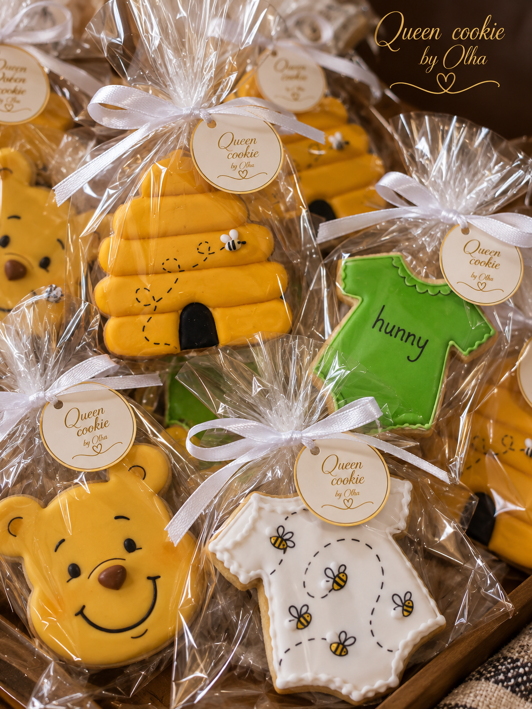 Winnie the Pooh Baby Shower Cookies