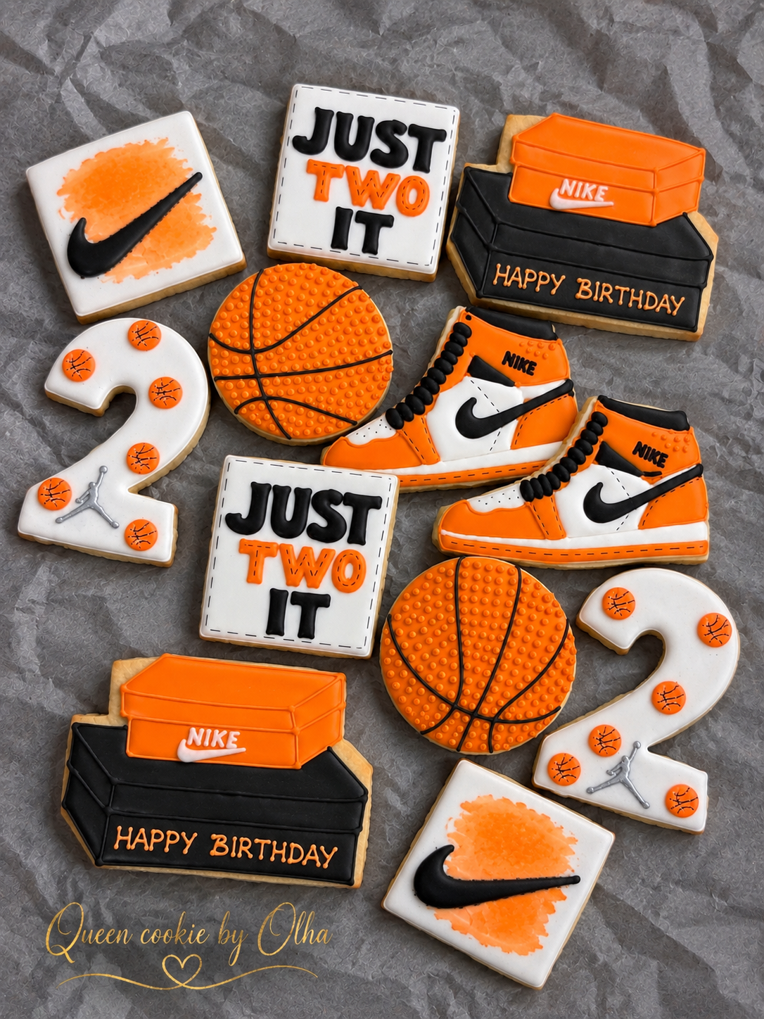 Basketball Birthday Cookies