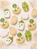 Baby Dinosaur Baby Shower Cookies