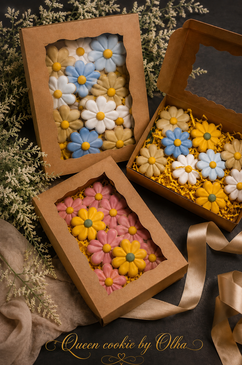 Mini Flower Cookies