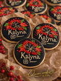 Custom Hand-Piped Logo Cookies – Kalyna