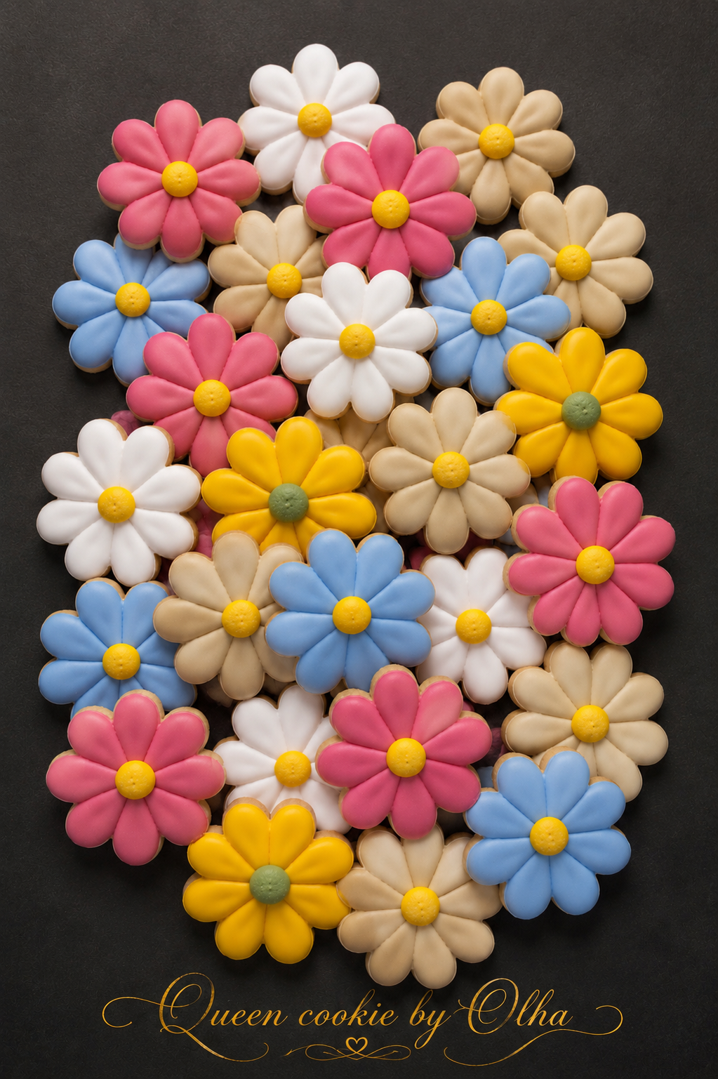 Mini Flower Cookies
